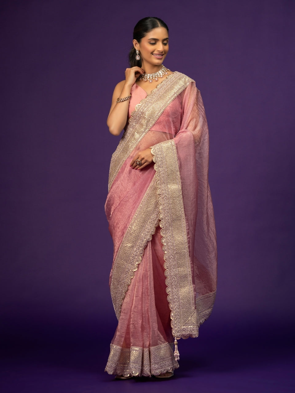 Satin Saree