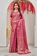 Blushing Elegance: Pure Brocade Mysore Silk Sarees in Pink Steal the Spotlight