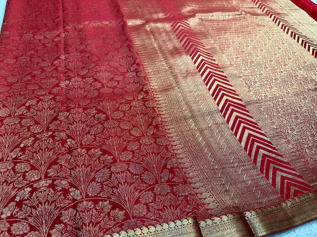 Shop the Elegance: Pure Brocade Mysore Silk Saree Collection