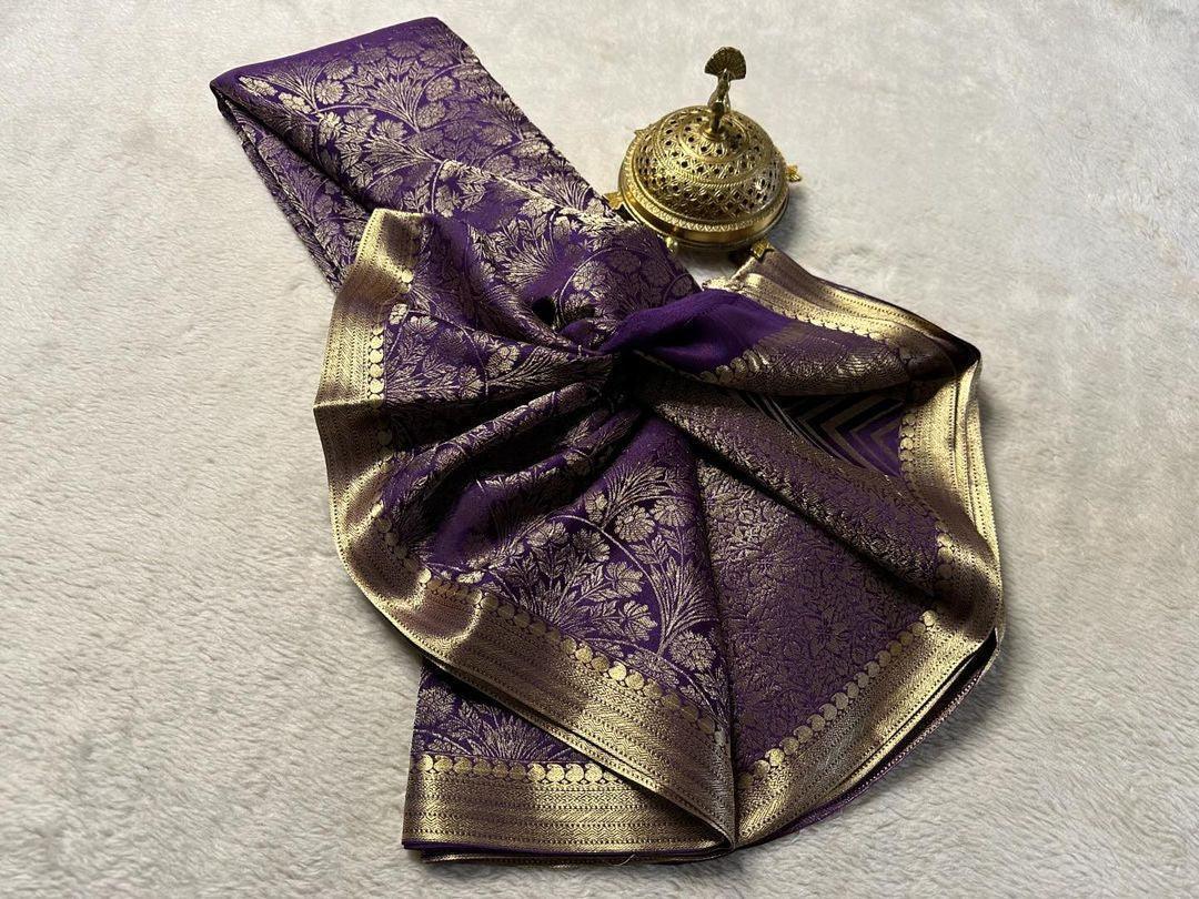 Timeless Beauty: Pure Brocade Mysore Silk Sarees for Every Occasion