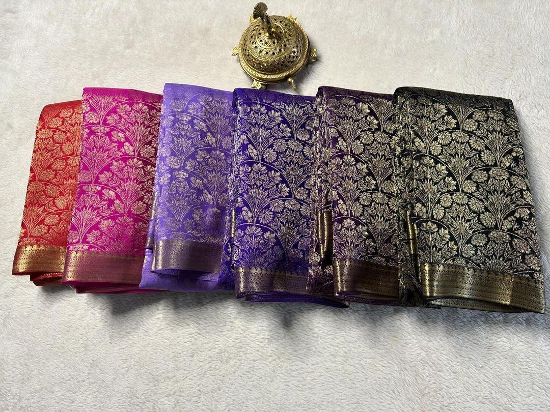 Drape Yourself in Heritage: Pure Brocade Silk Sarees