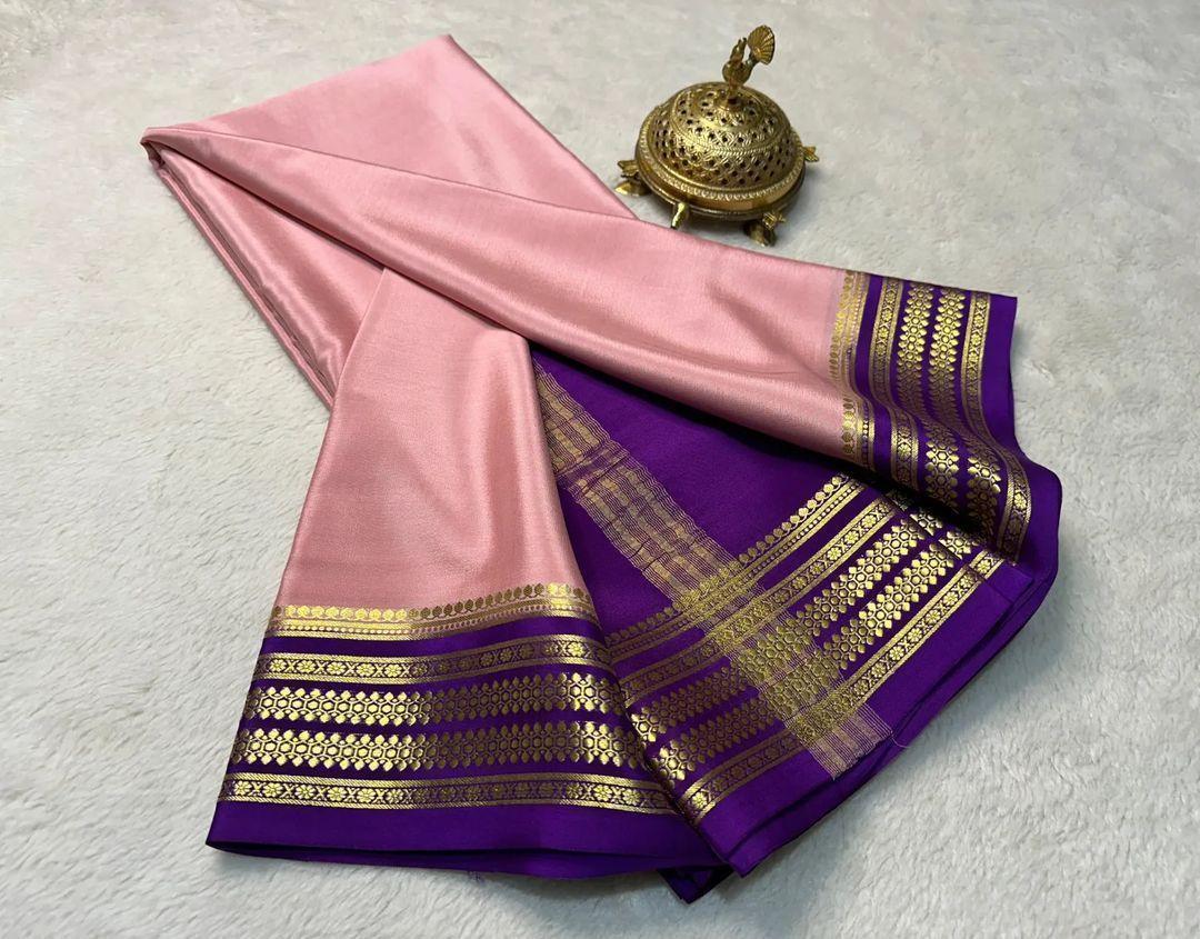 Ethereal Glow: Pure Silk Saree with Luxe Borders