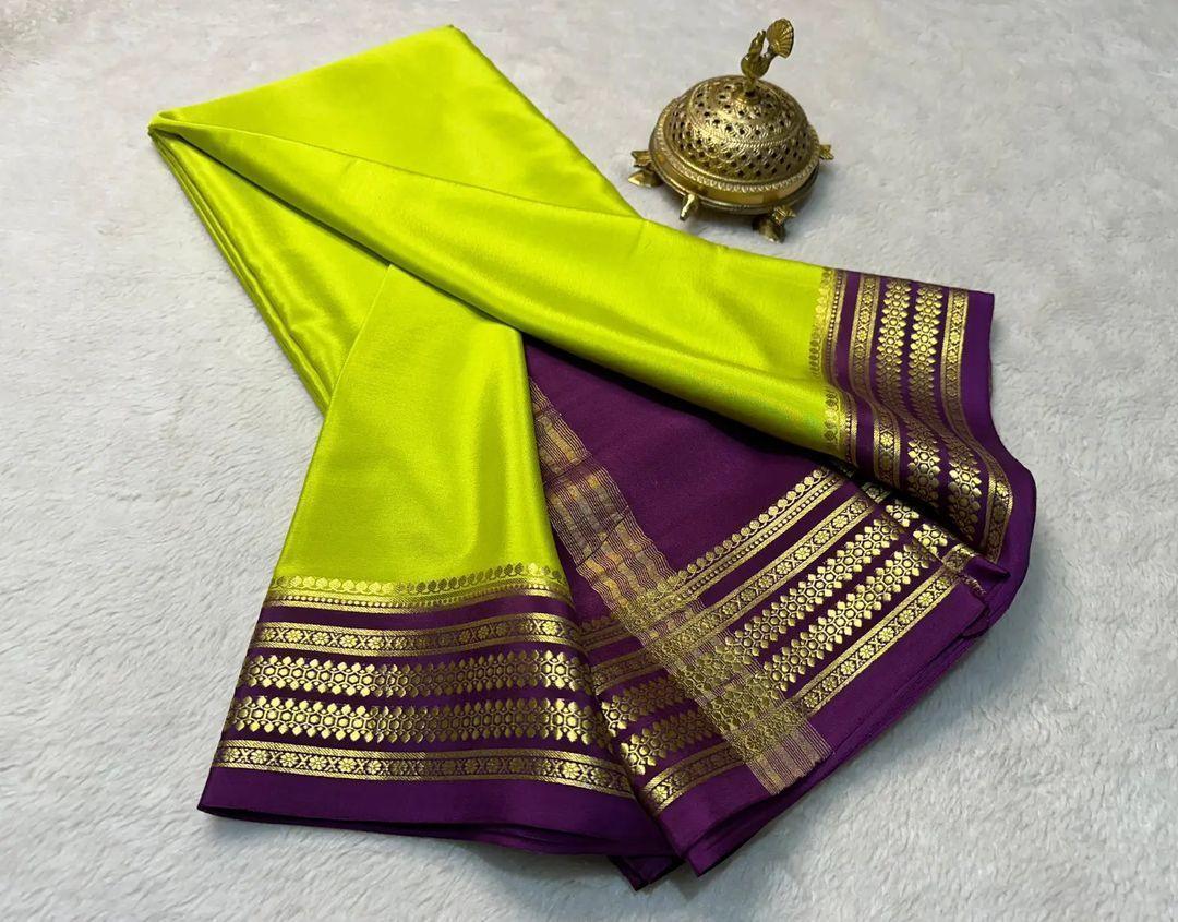 Ethereal Glow: Pure Silk Saree with Luxe Borders