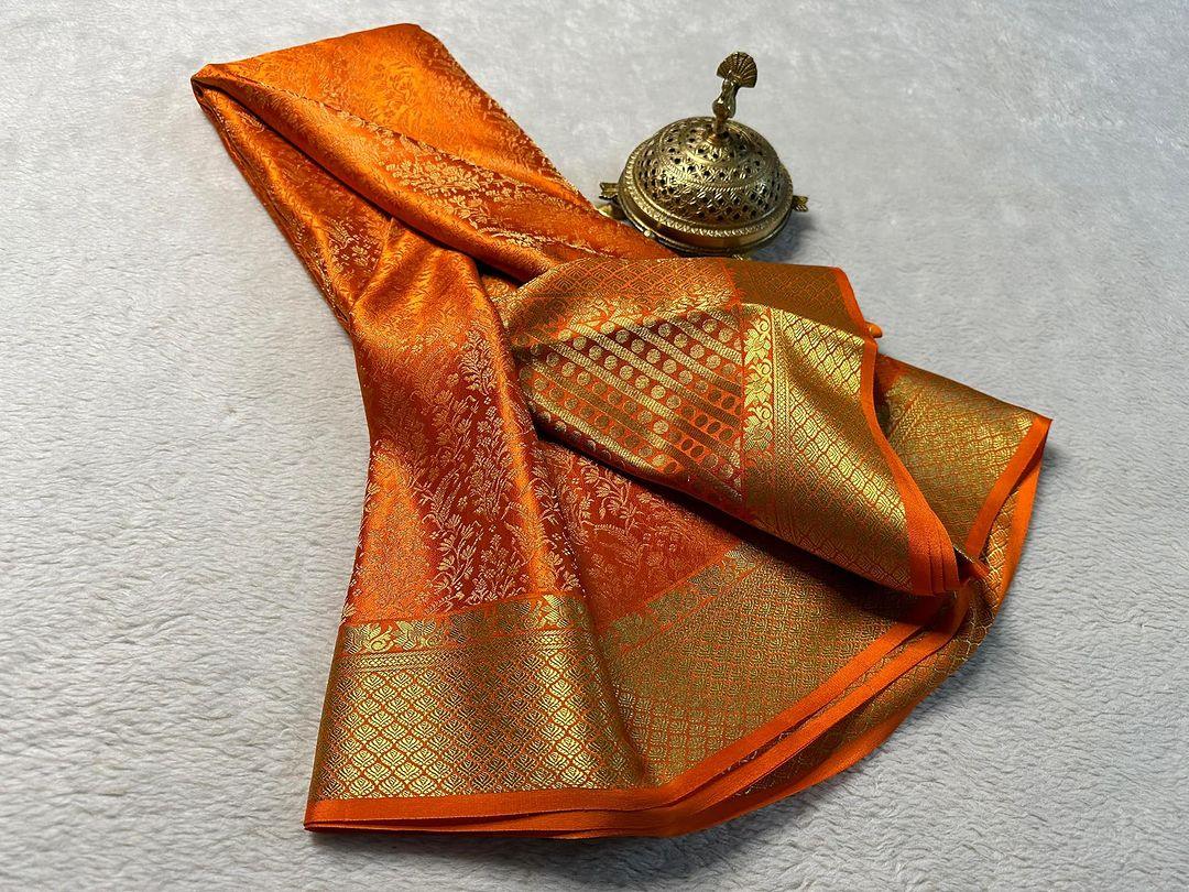 Pure Brocade Mysore Silk sarees