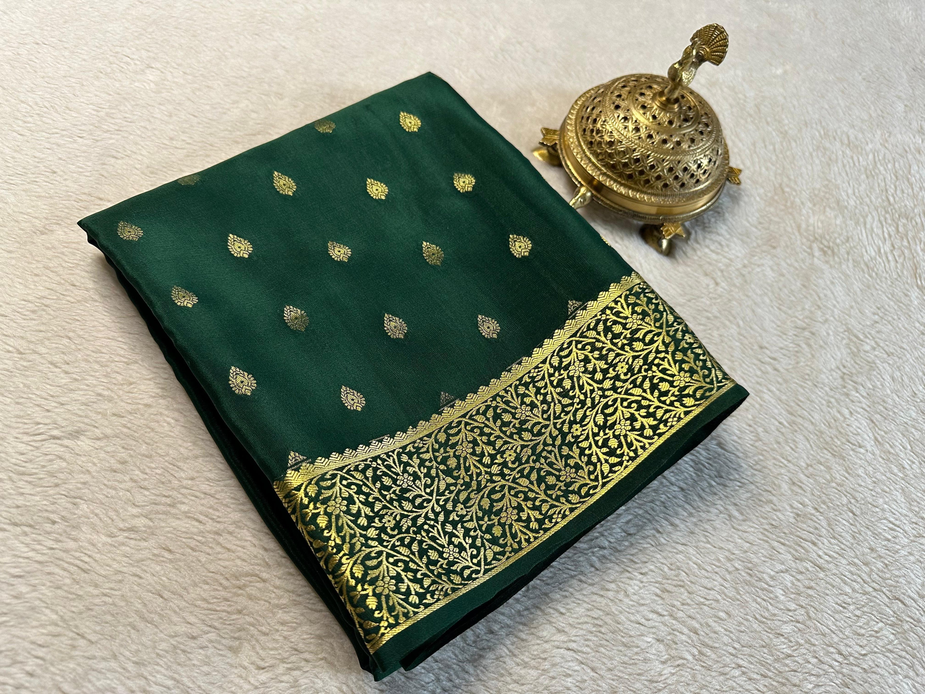 Exclusive Collection: Pure Brocade Mysore Silk Sarees
