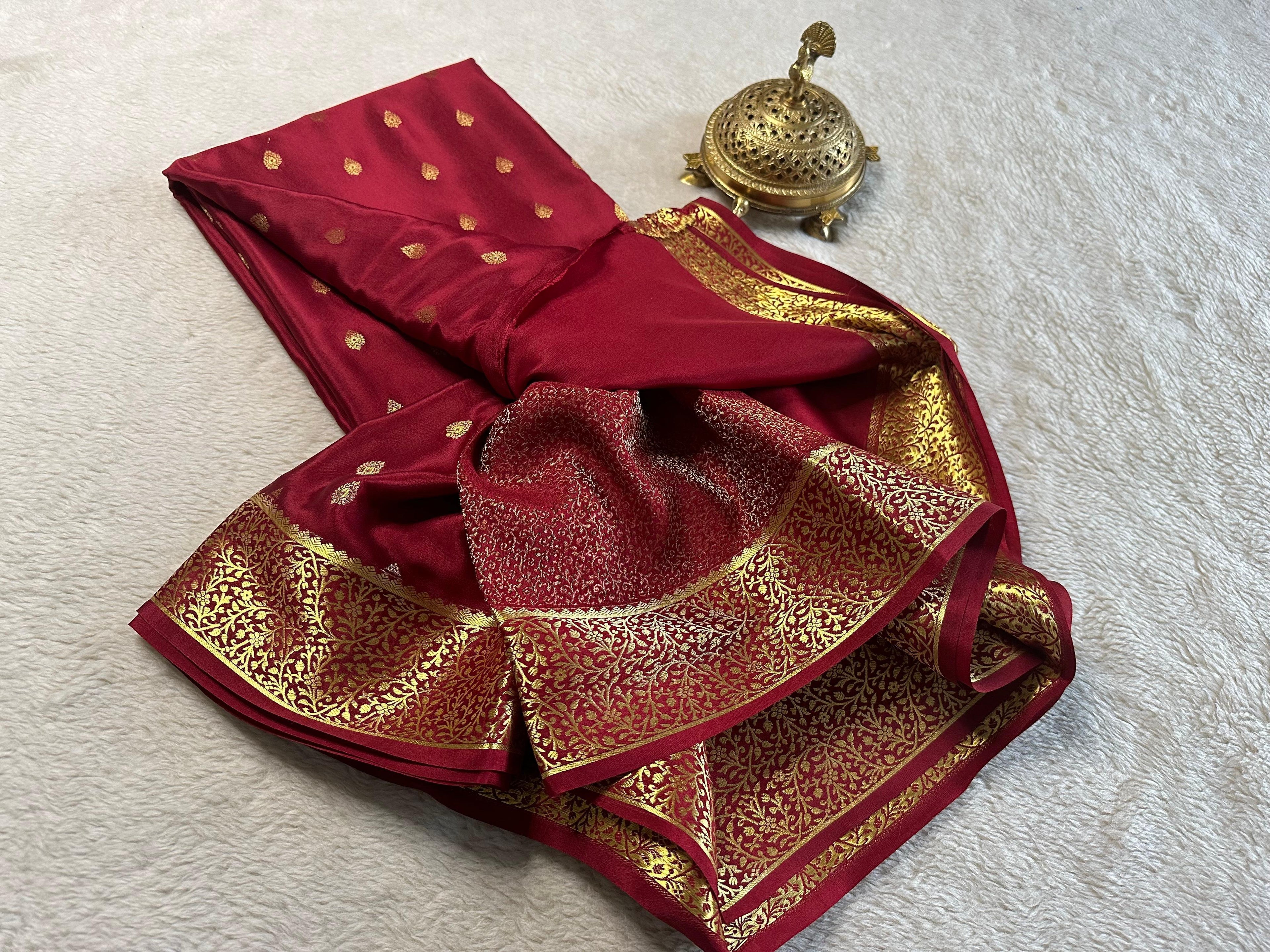 Your Wardrobe Upgrade: Pure Brocade Mysore Silk Available Now