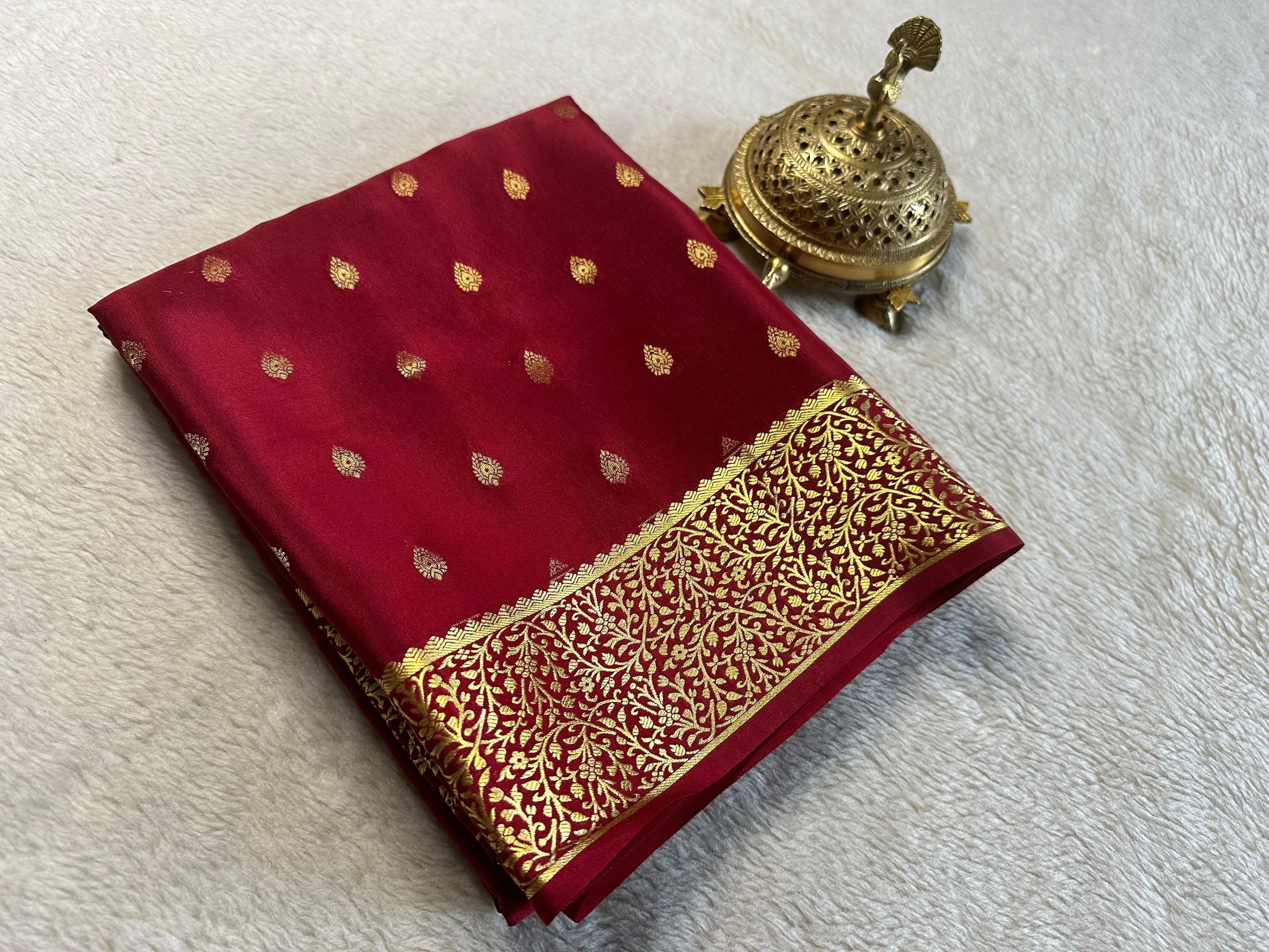 Exclusive Collection: Pure Brocade Mysore Silk Sarees