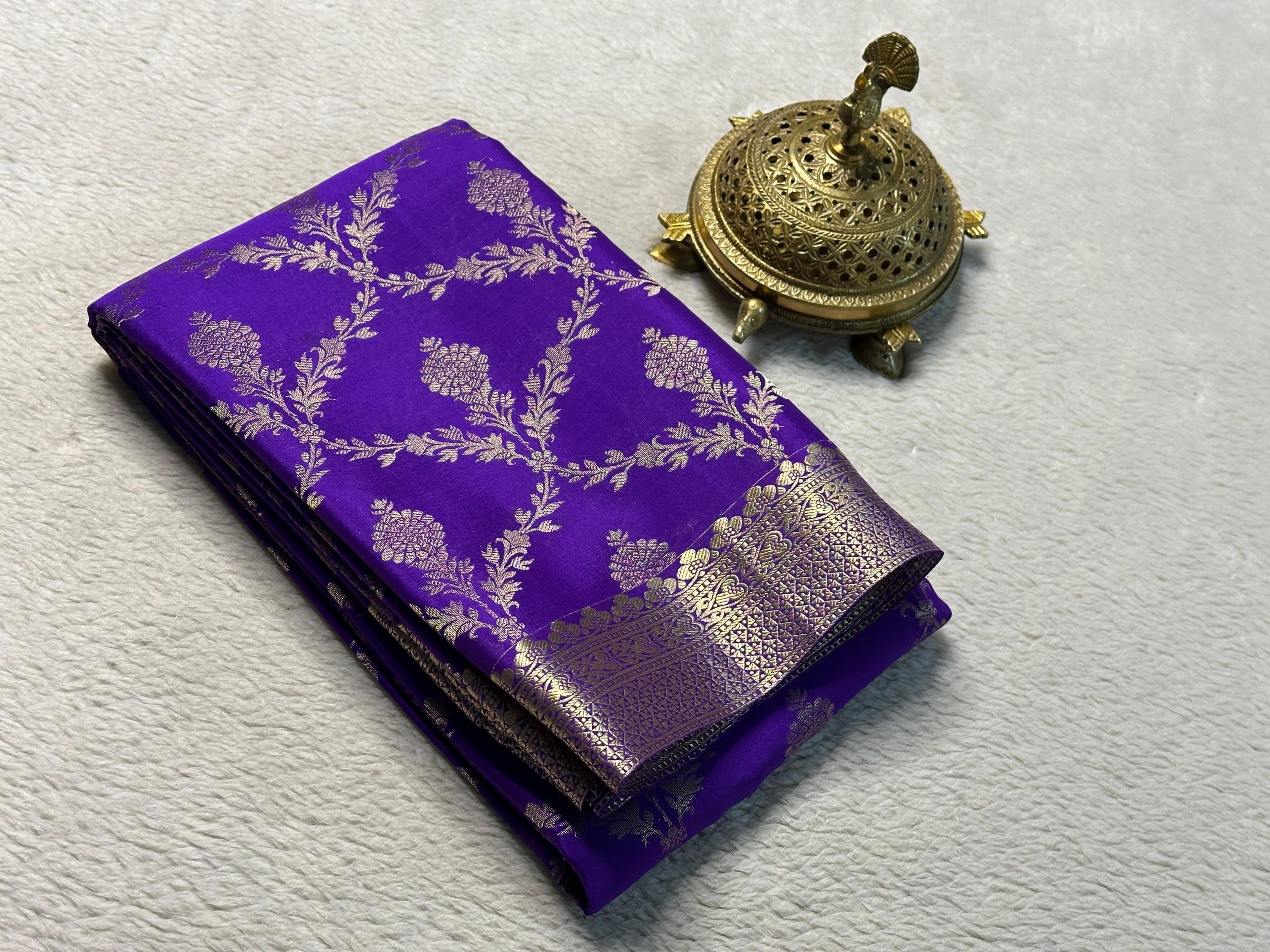 Embrace Heritage: Exquisite Semi Brocade Mysore Silk Sarees