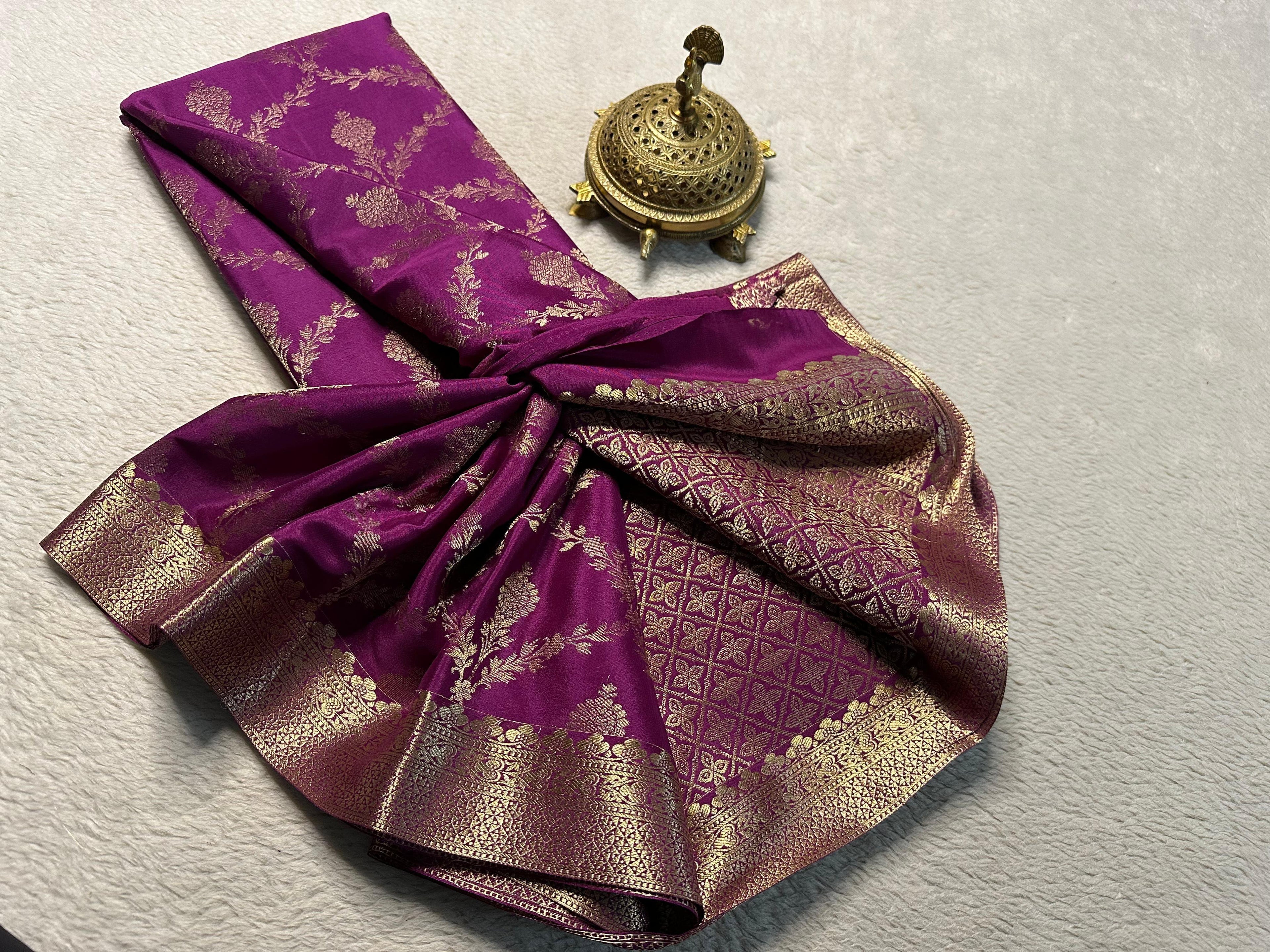 Embrace Heritage: Exquisite Semi Brocade Mysore Silk Sarees