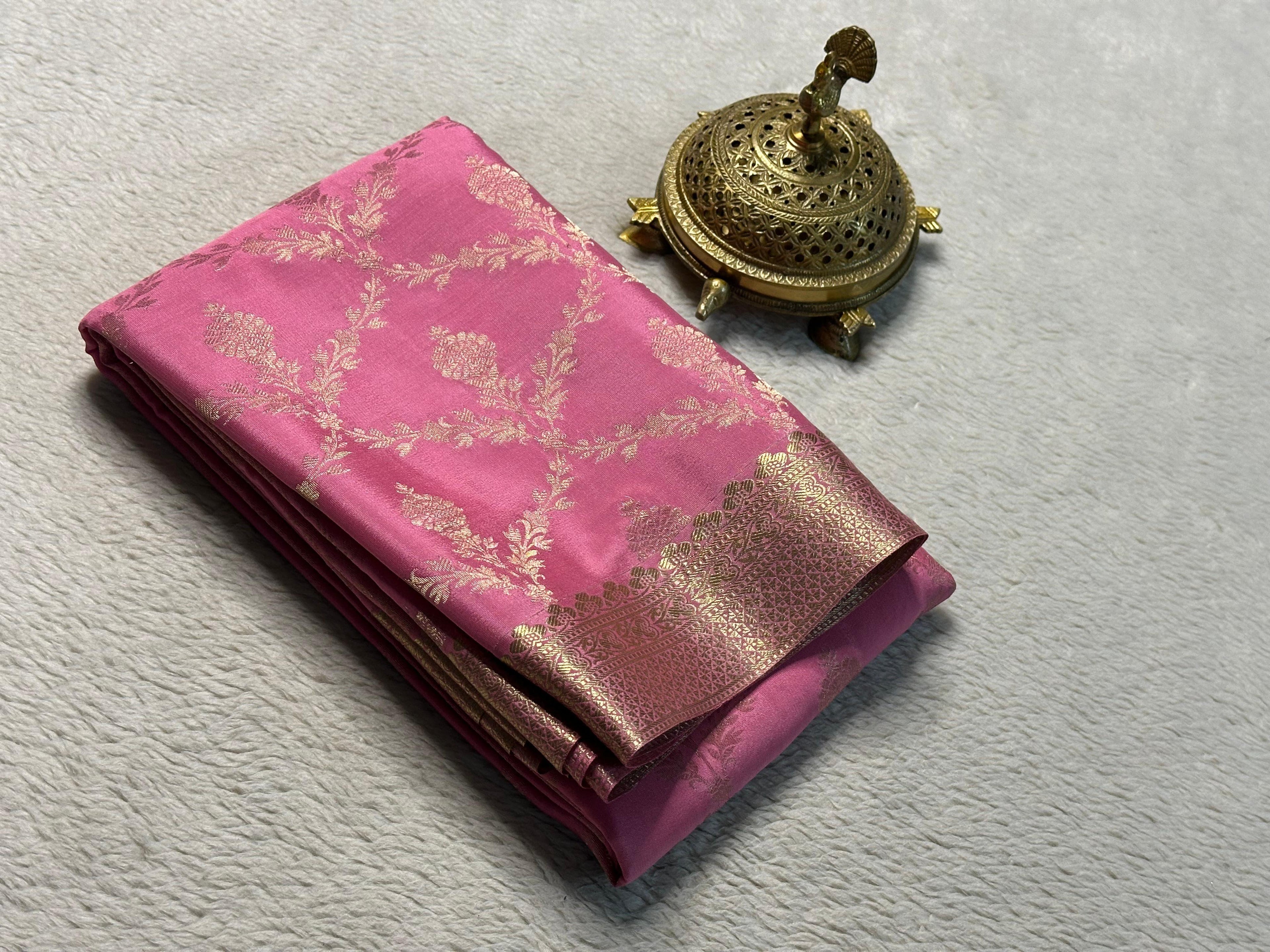 Embrace Heritage: Exquisite Semi Brocade Mysore Silk Sarees
