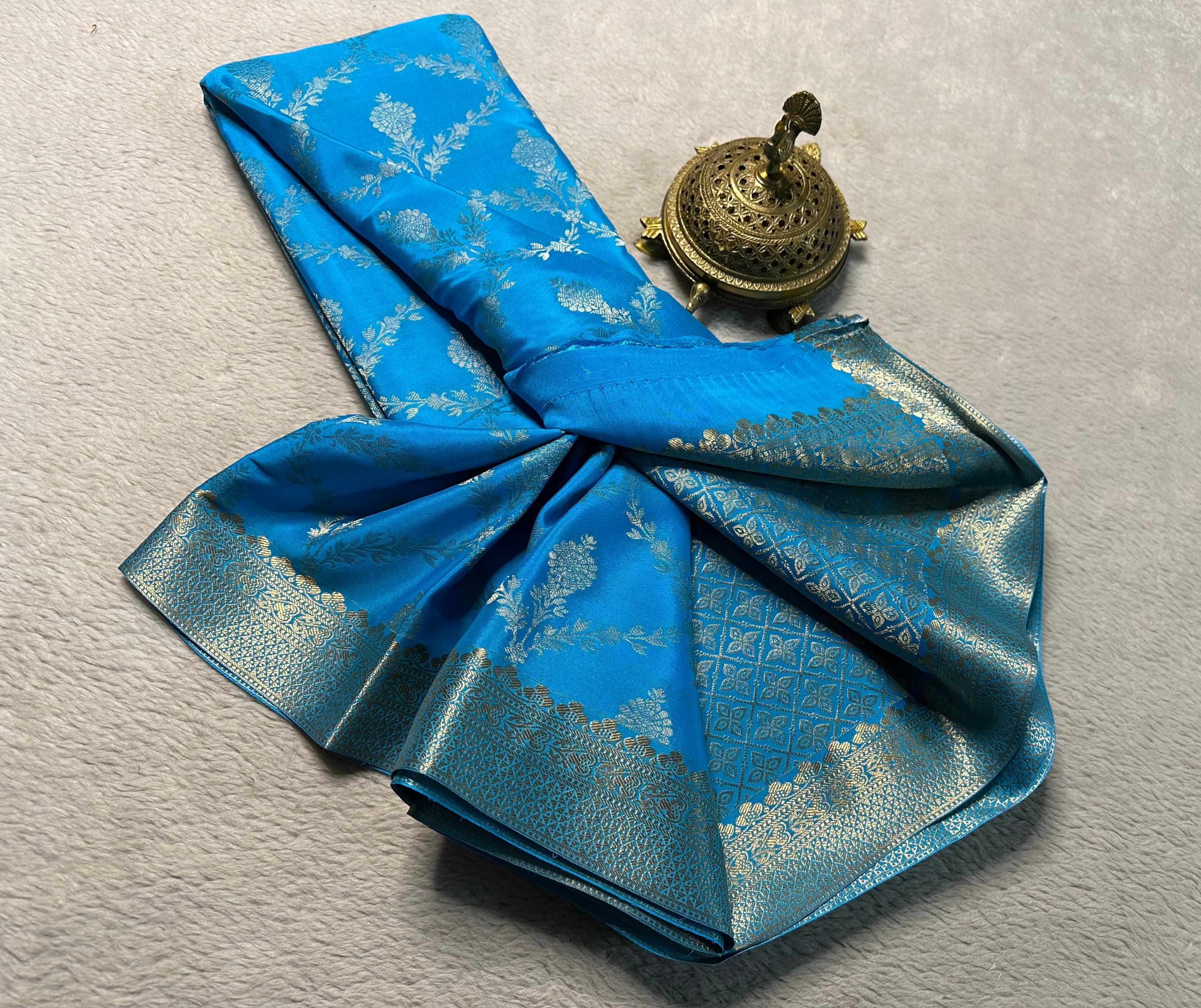 Embrace Heritage: Exquisite Semi Brocade Mysore Silk Sarees