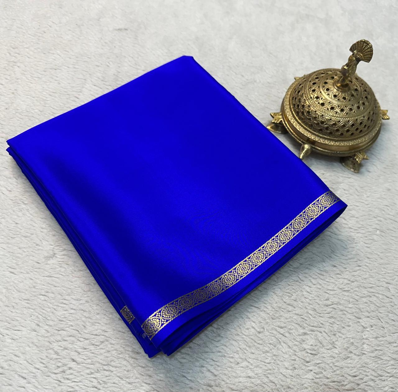 Sartorial Sophistication: Line Pallu Sarees with Petite Borders in Vibrant Solids