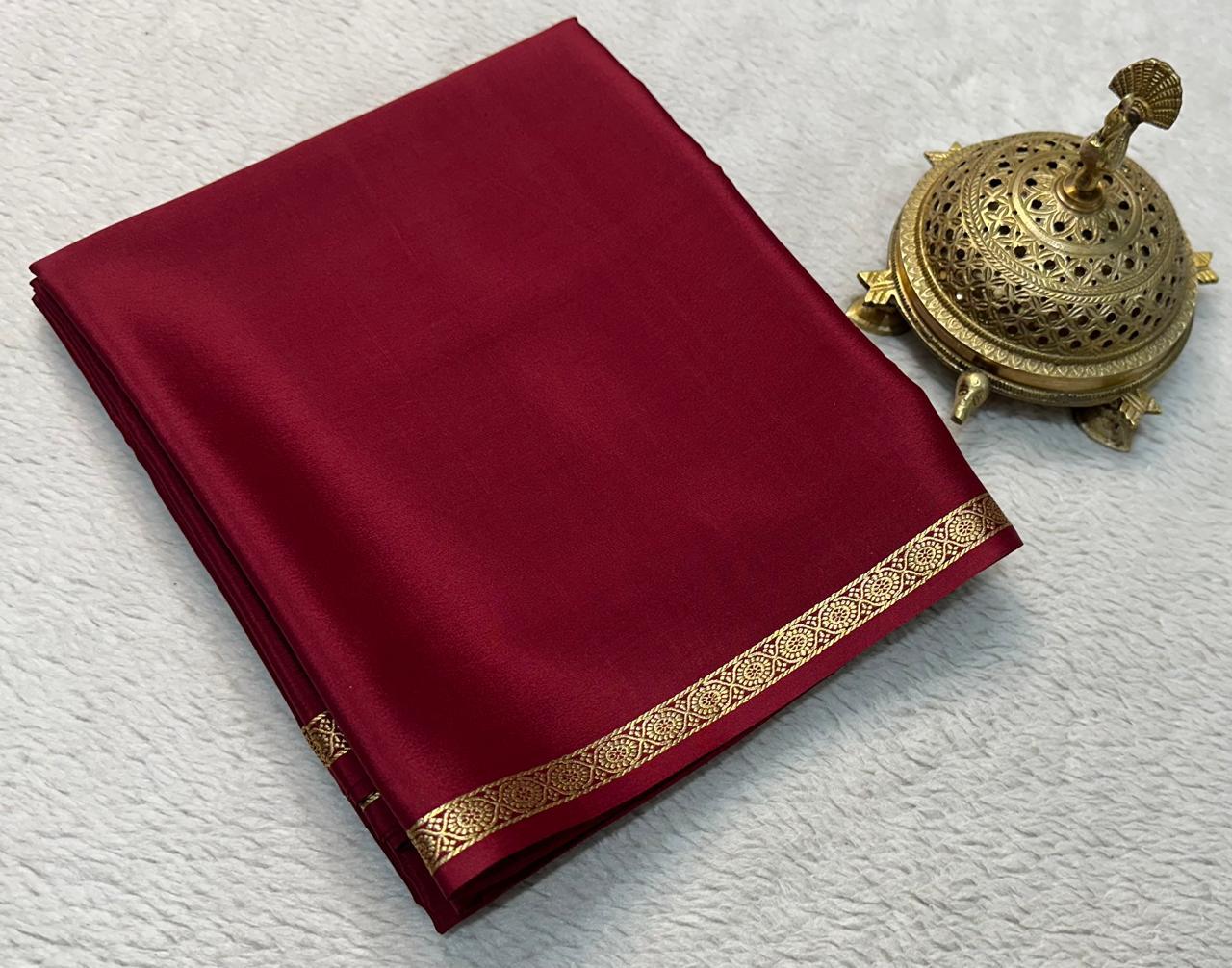 Sartorial Sophistication: Line Pallu Sarees with Petite Borders in Vibrant Solids