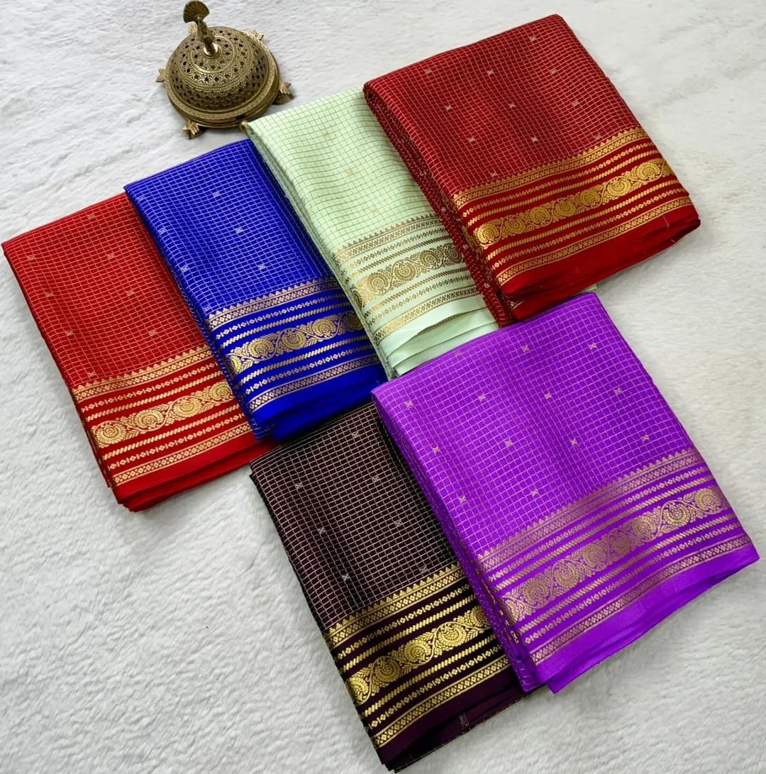 Buy Purple Mysore Silk Saree for Festive Celebrations