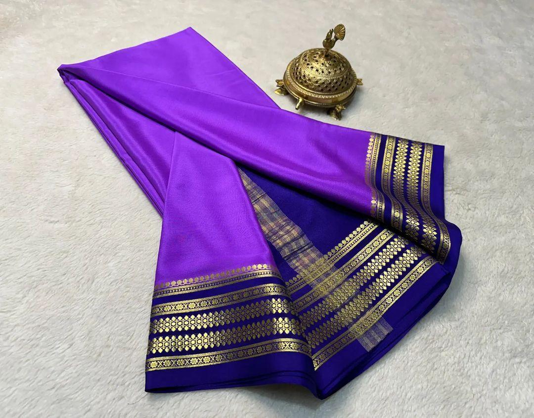 Celestial Drape: Pure Silk Saree with Heavenly Borders