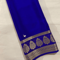 Mysore silk sarees enhanced with beautiful zari border for luxurious celebrations
